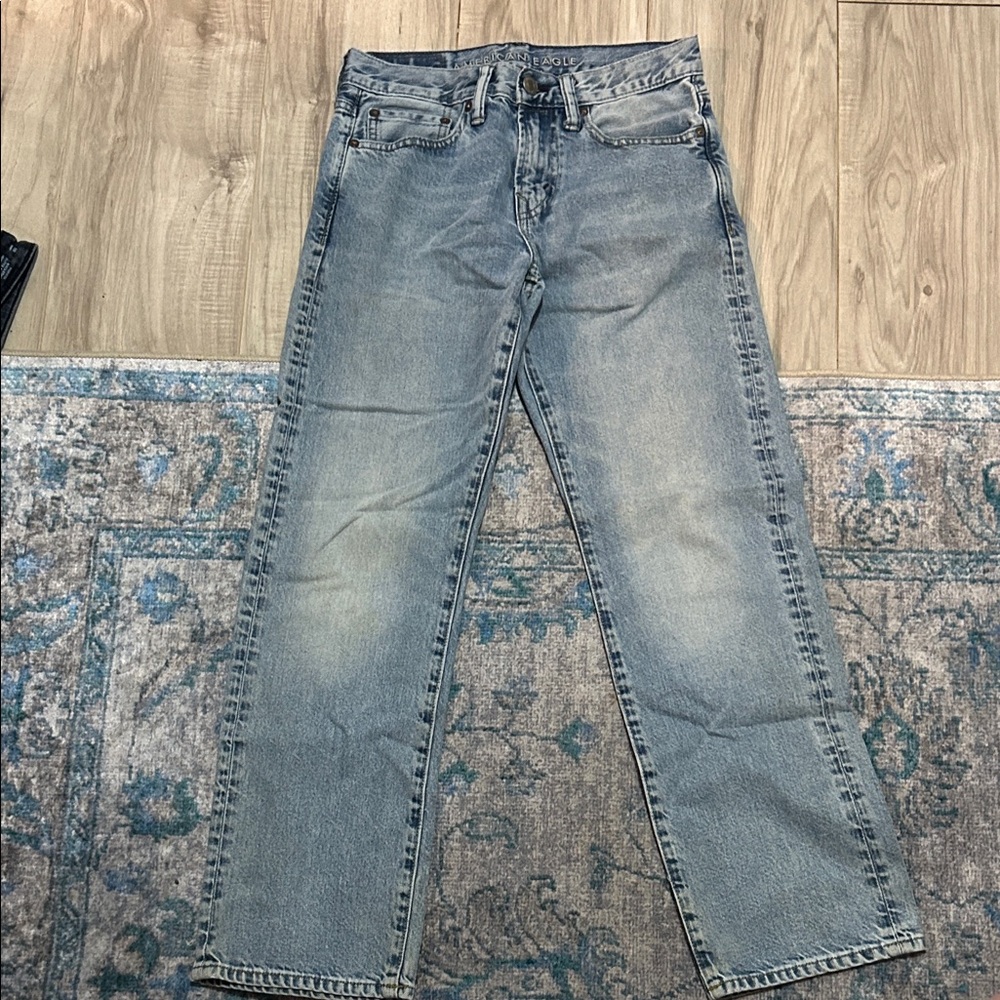 American Eagle Outfitters Light Blue Men's Straight Jeans
